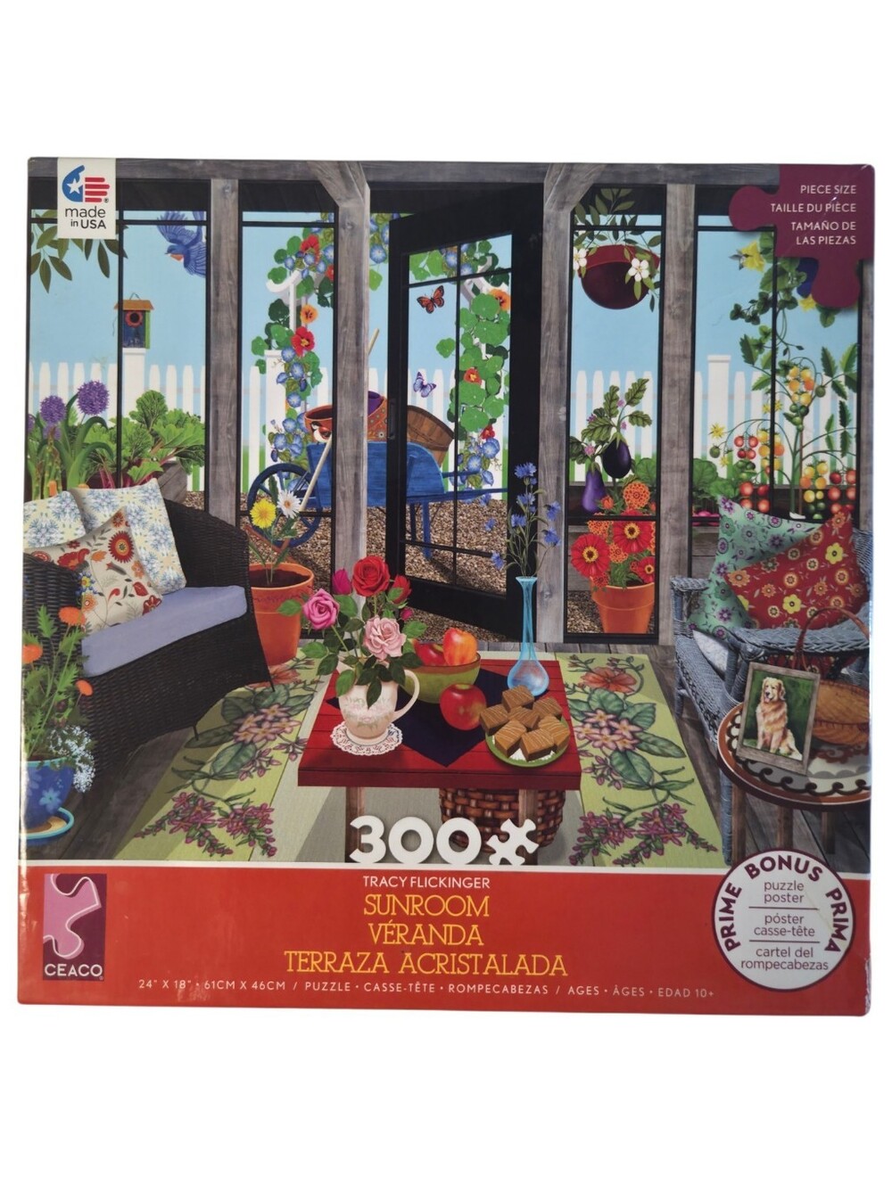 Ceaco - Sunroom by Tracy Flickinger - 300 Piece Jigsaw Puzzle